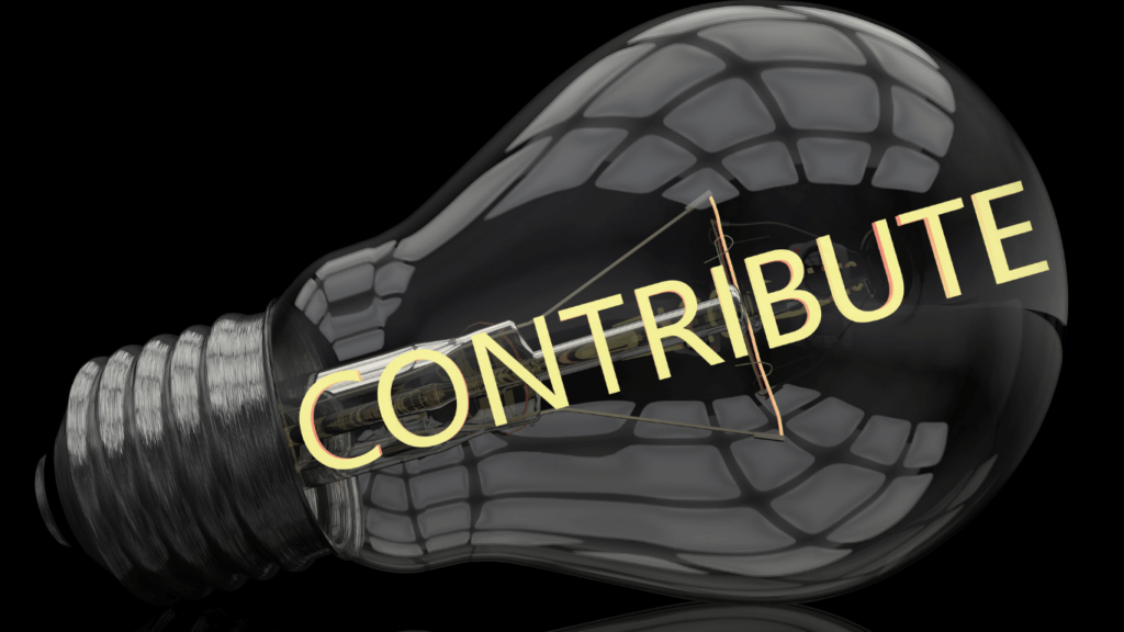 Contribute,