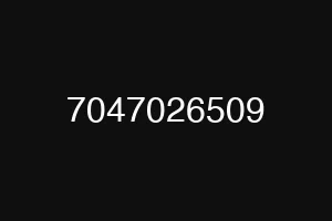 7047026509
